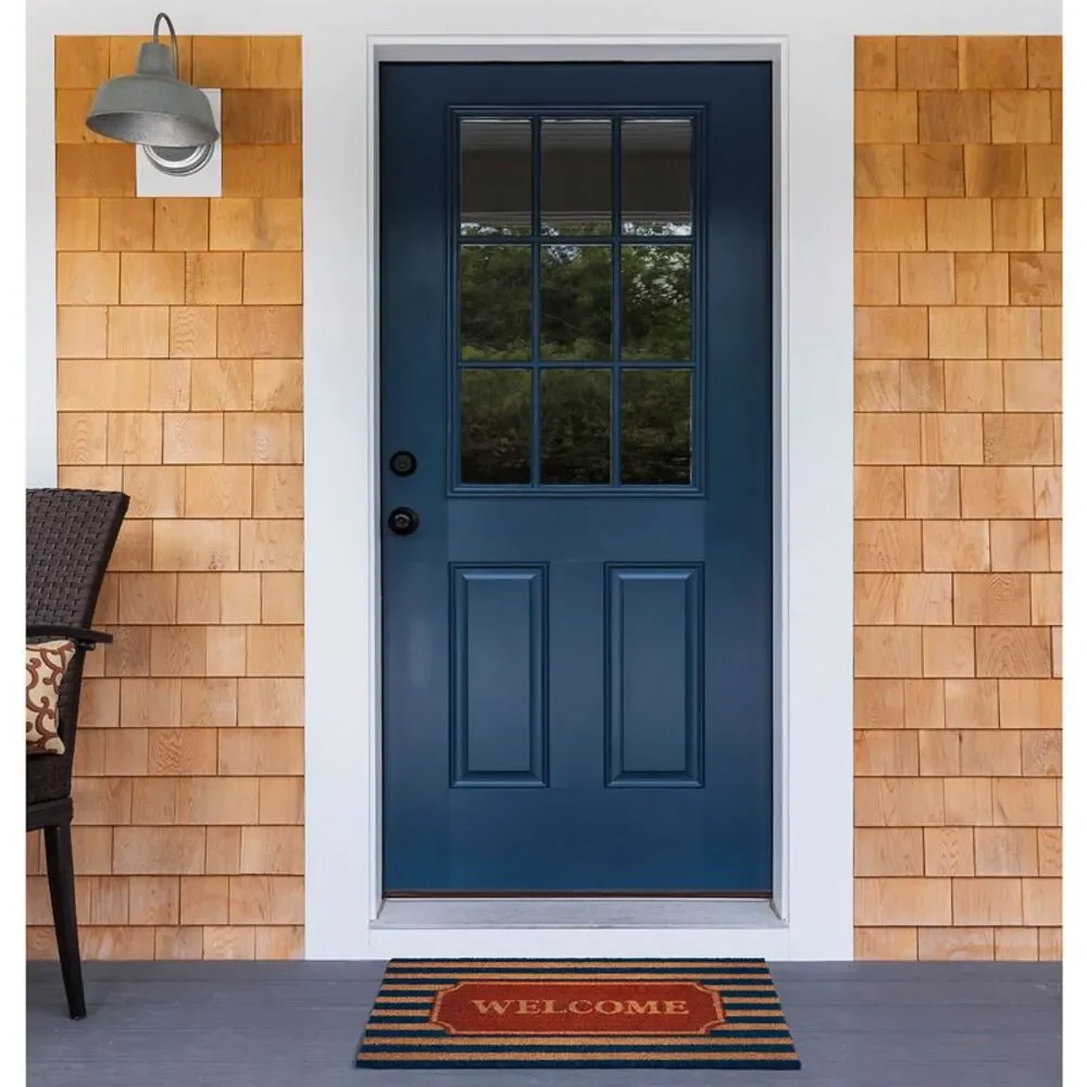 PowerSellerUSA Decorative Printed Entrance Outdoor/Indoor Door Mat, Eco-Friendly